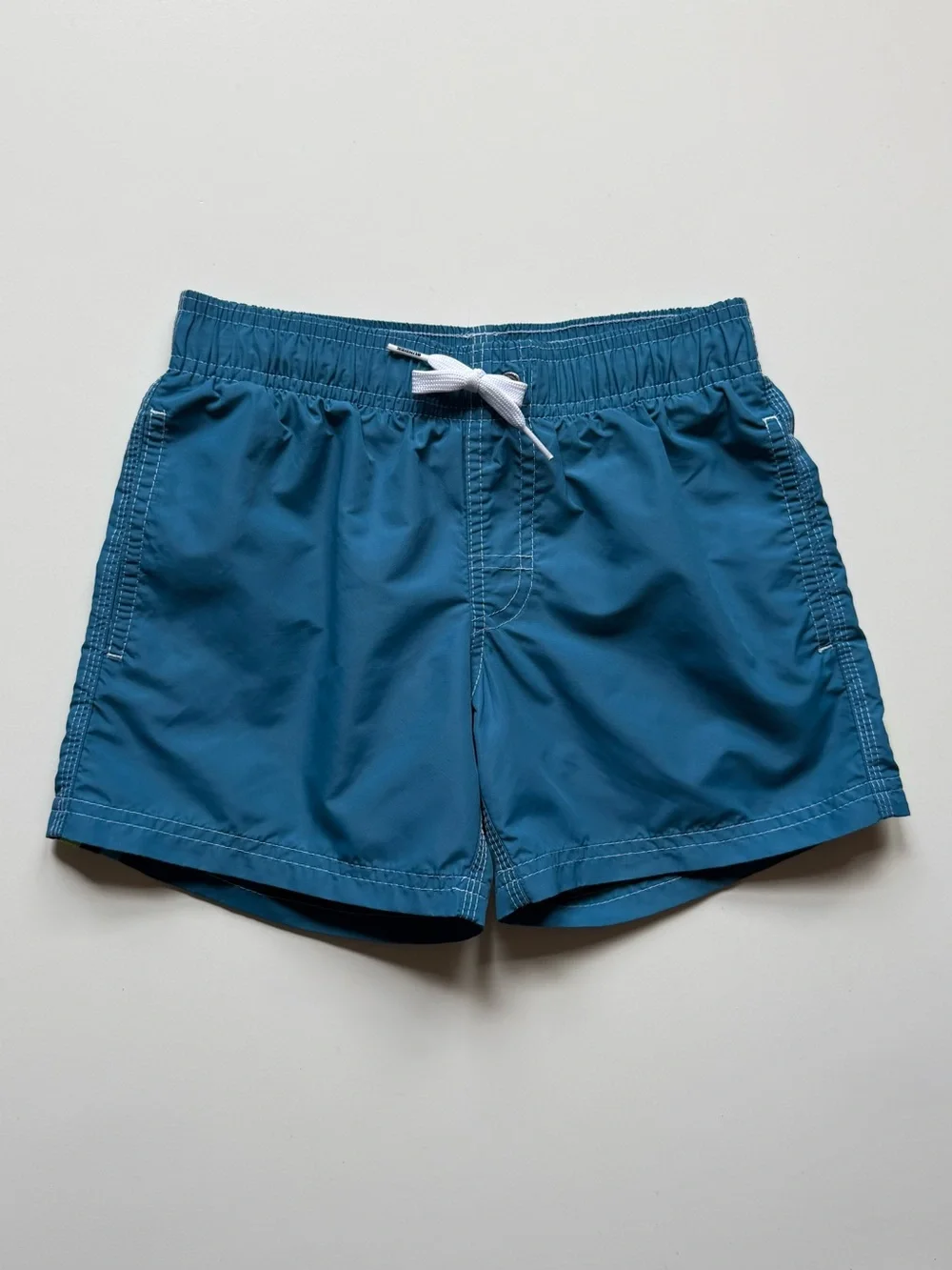 Sundek Boys Blue Swim Shorts - Short Elastic Waist Iconic Taffeta - Size 8